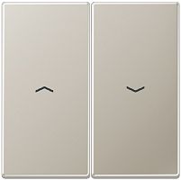 Лицевая панель Jung LS990 metal для 2-кл. выключателя жалюзи сталь картинка